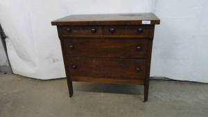 Antique Oak 4 Drawer Dresser