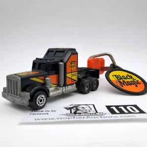 lot 110 image: Vintage 1980 Kidco Black Magic Semi Truck Burnin Key Car 164 w Launch Key