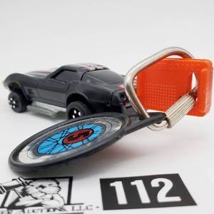 lot 112 image: Vintage 1980 Kidco Corvette VETTE Burnin Key Car 164 w Launch Key