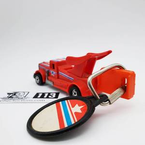 lot 113 image: Vintage 1980 Kidco Tough Wheels Red Truck Burnin Key Car 164 w Launch Key