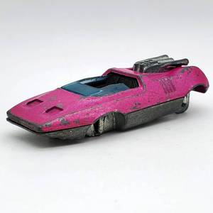 lot 205 image: VINTAGE HOT WHEELS 1969 REDLINE PEEPING BOMB FLOURESCENT HOT PINK WITH TONING