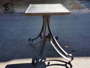 Black Table with Rotating Top