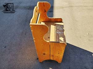 Childs Antique Toy Chest Chair