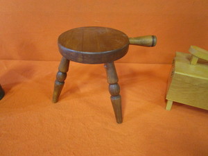 lot 16 image: Milking Stool & Shoe Shine Box
