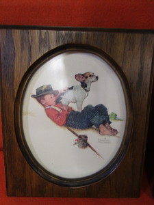 lot 36 image: Norman Rockwell Plates & Pictures