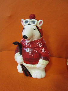 lot 39 image: Cookie Jars & Christmas Village pcs
