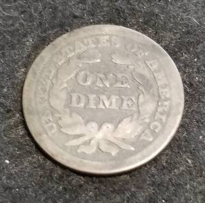1850 US SEATED LIBERTY DIME
