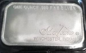 1 TROY OZ. .999 FINE SILVER BAR PROSPECTOR BY SILVERTOWNE SEALED