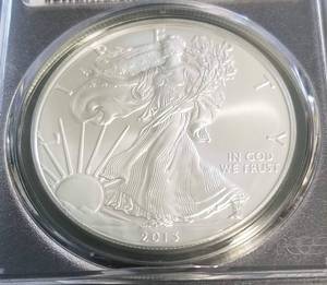 2013-S AMERICAN SILVER EAGLE 1 TROY OZ .999 FINE SILVER MS69 PCGS