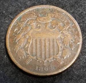 1864 US TWO CENT PIECE