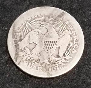 1853 arrows & rays SEATED QUARTER