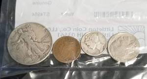4 COIN GROUP LITTLETON CLASSIC SET 50C 10C 5C 1C
