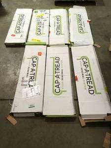lot 3 image: PALLET WITH 7 MIXED CAP A THREAD STAIR COVERS SEE PICS