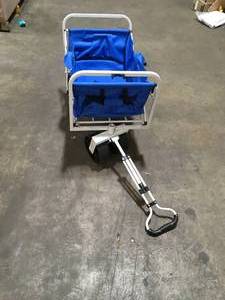 lot 7 image: BLUE COLLAPSABLE ROLLING WAGON SEE PICS