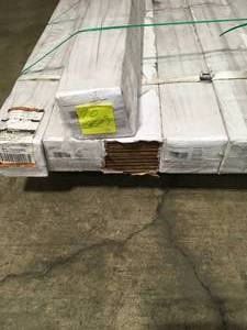 lot 15 image: 1O CASES WITH HOME DECORATORS COLLECTION Strand Woven Java 12 in. T x 5-18 in. W x 72 in. L Solid Bamboo Flooring SEE PICS