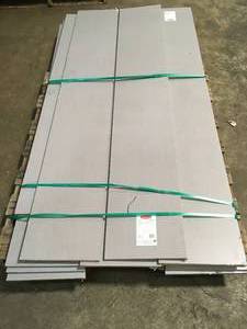 lot 17 image: 15 CASES WITH Gray Twill Laminated Wood Shelf 12 in. D x 72 in. L SEE PICS