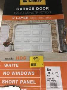 lot 39 image: CLOPAY GARAGE DOOR BASIC CONSTRUCTION 2 LAYER STEEL-INSULATION HDS SEE PICS