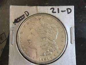 1921 D Morgan Dollar
