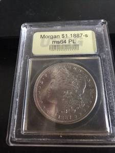 1887 S Morgan Dollar MS64 PL