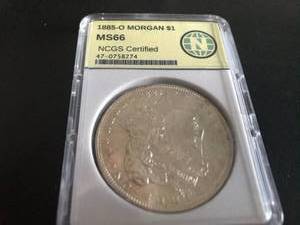 1885 O Morgan Dollar MS66