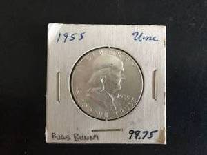 1955 P Franklin Half Dollar Bugs Bunny