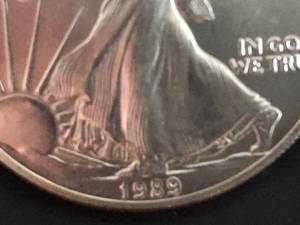 1989 Walking Liberty 1 oz Silver Coin