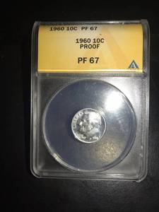 1960 Roosevelt Dime Proof PF67