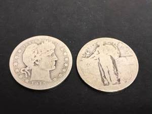 1915 Quarter & Liberty Quarter