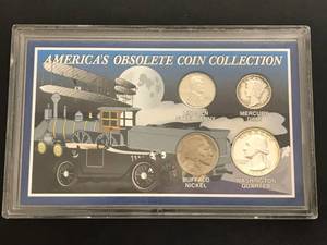 Americas Obsolete Coin Collection - 4 Coin Set
