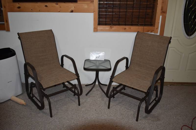 castlecreek patio glider set 3 piece