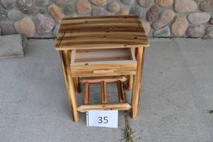 lot 35 image: CASTLECREEK Log End Table