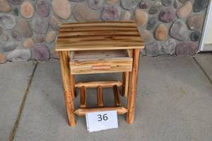 lot 36 image: CASTLECREEK Log End Table