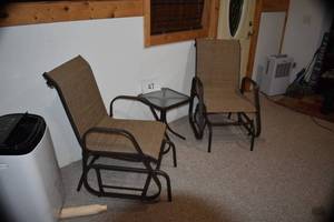 lot 47 image: CASTLECREEK Patio Glider Set, 3 Piece
