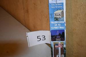 lot 53 image: S&K Purple Martin Birdhouse Tri-Tel Mounting Pole, 12 Foot