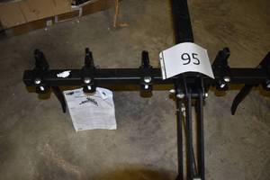 lot 95 image: Black Boar Manual Implement Lift with Black Boar ATV  UTV Chisel Plow