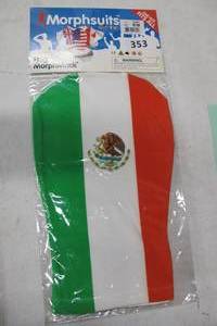lot 353 image: Morphsuits Mexico Flag MorphMask One Size Fits All