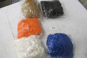 lot 373 image: Morphsuits Fancy Dress Wig One Size Fits All - Brown, Blue, Orange, Black, White