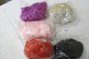 lot 374 image: Morphsuits Fancy Dress Wig One Size Fits All - Black, Silver, Red, Pink, Purple