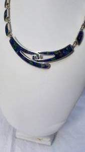 Lapis and Turquoise Necklace  950 Sterling Silver