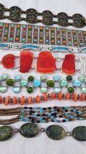 Collection of 8 Bold and Beautiful Bracelets