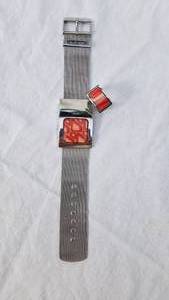 IMODI Melon Acrylic Buckle Bracelet and Ring Set