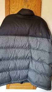 The North Face Black and Gray Puffer Jacket, Size XXL Tall