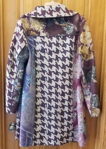 Zashi Patchwork Jacket Coat, Size XL