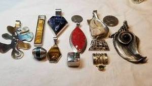Gorgeous Bold Pendants in Sterling Silver  11 Pendants