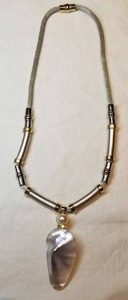 Blister Pearl Pendant Necklace
