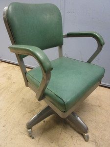 lot 202 image: VINTAGE ALL-STEEL EQUIPMENT OFFICE CHAIR