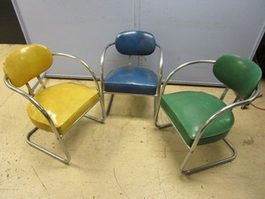 lot 203 image: VINTAGE CHAIRS