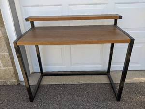 lot 43 image: Modern Wood and Metal Desk