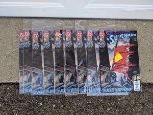 lot 38 image: Lot of Nine DC Superman Comics in Packaging