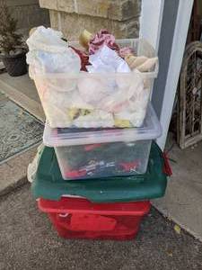 lot 35 image: Three Totes of Christmas Decor